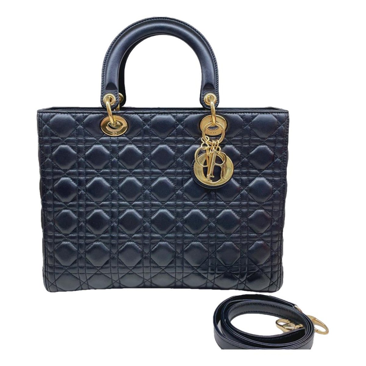 Lady Dior leather handbag