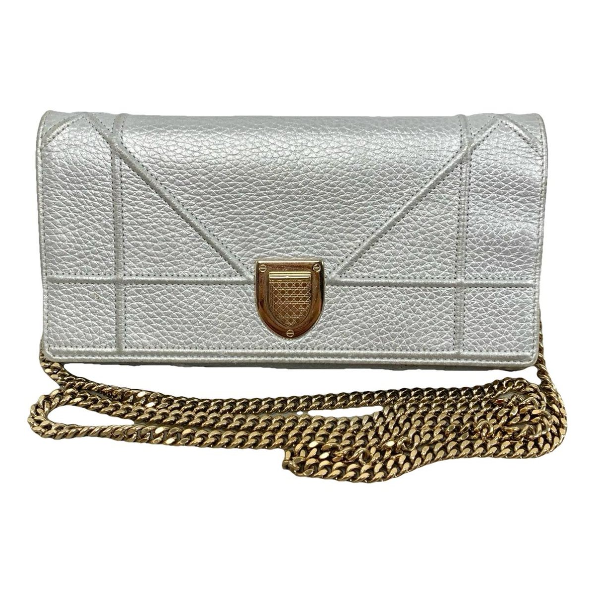 Diorama leather handbag