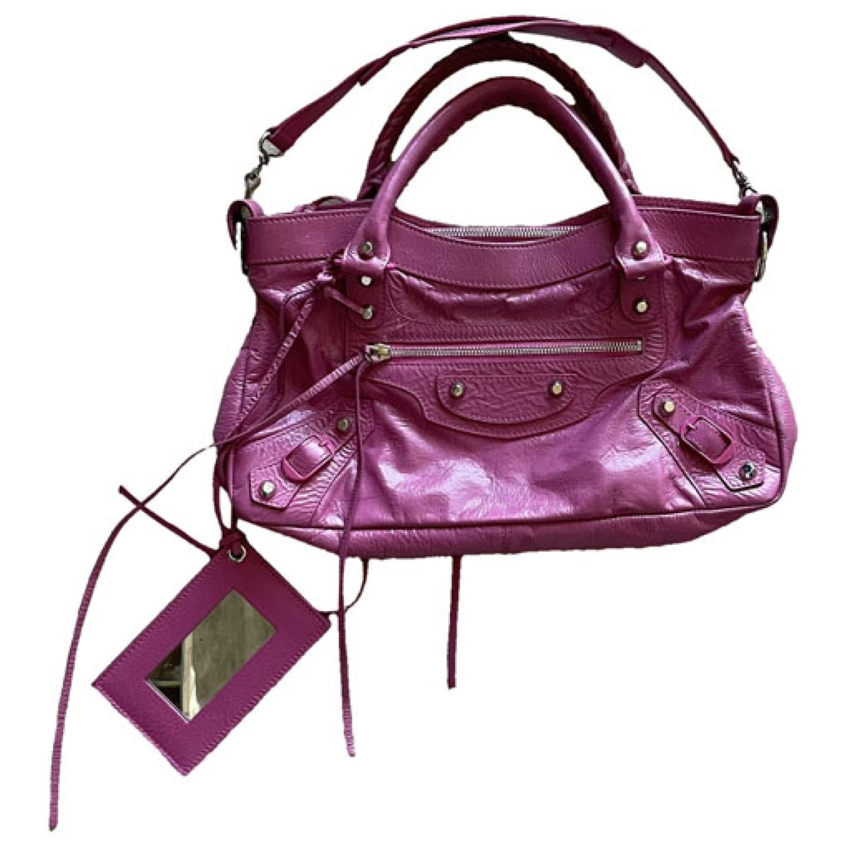 First leather handbag