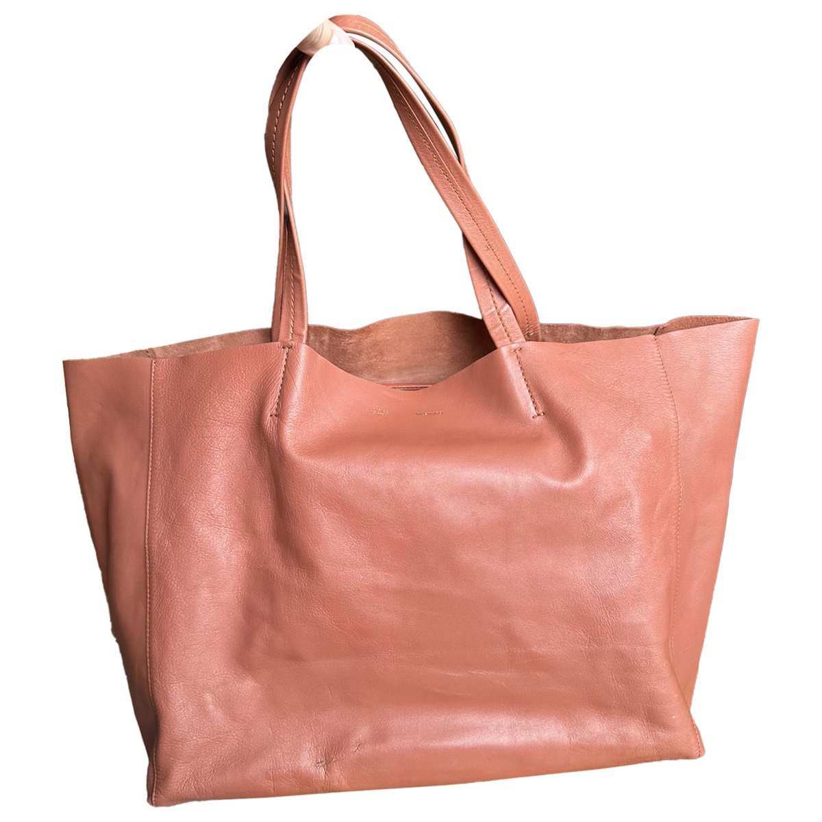 Cabas Horizotal leather tote