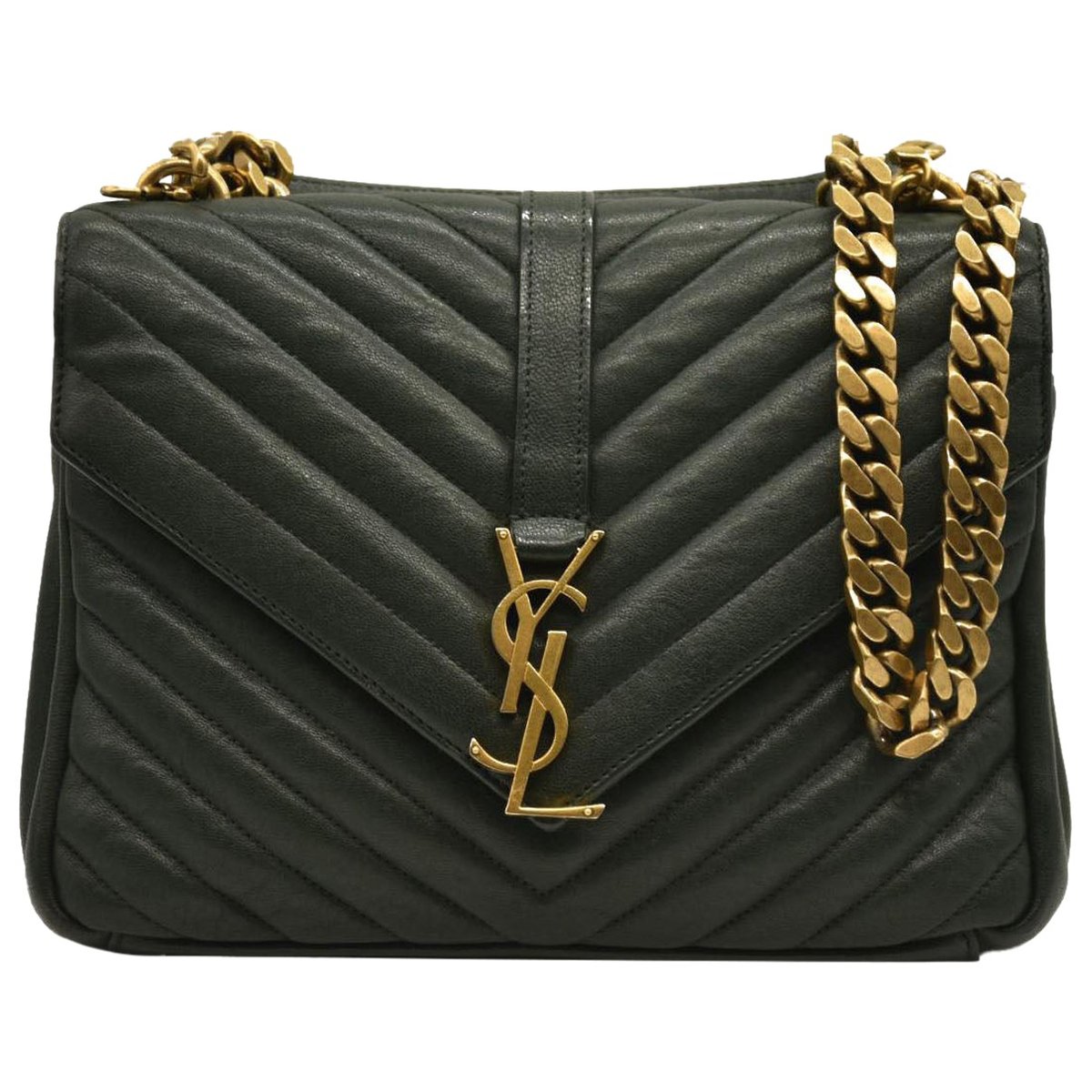 Collége monogramme leather handbag