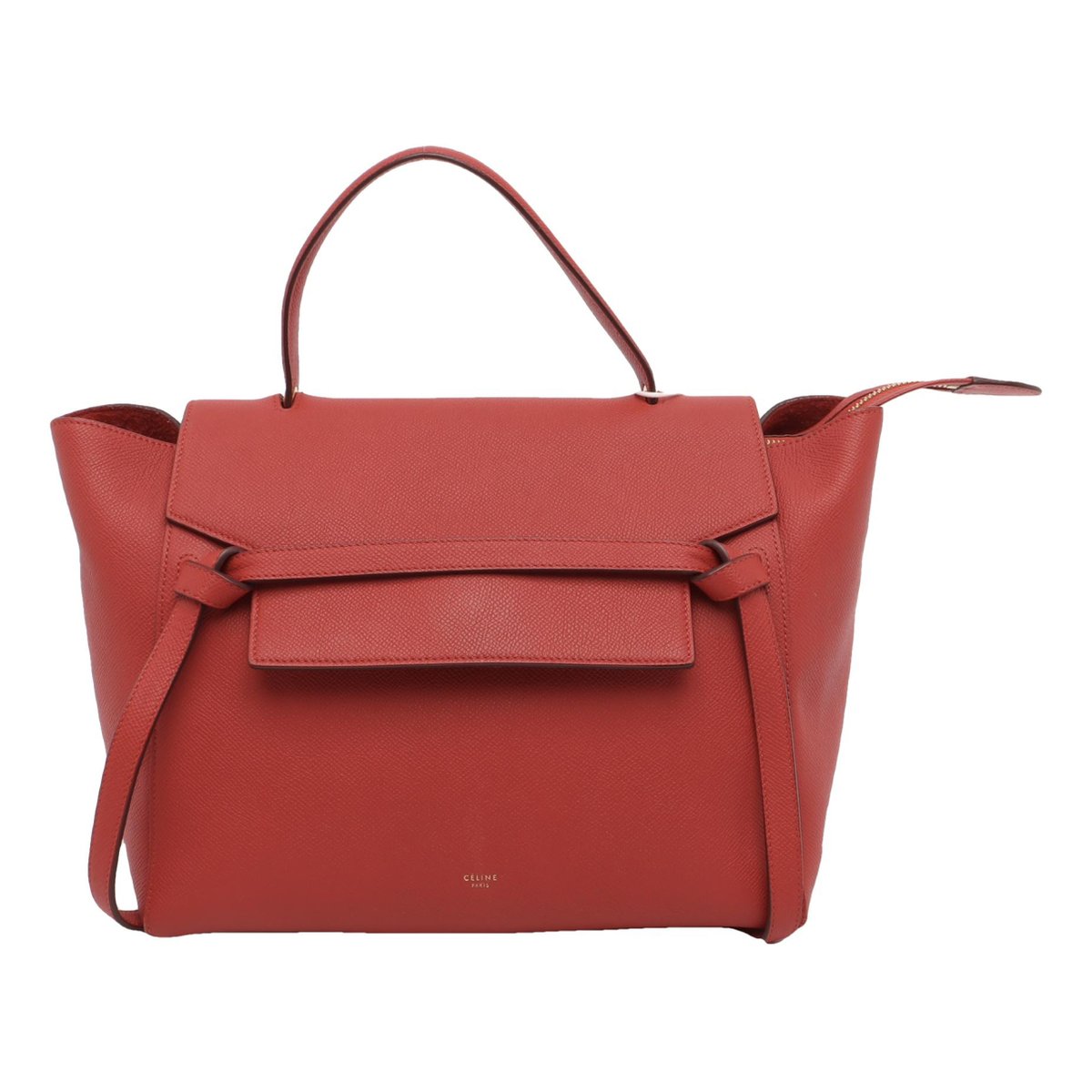 Belt leather handbag