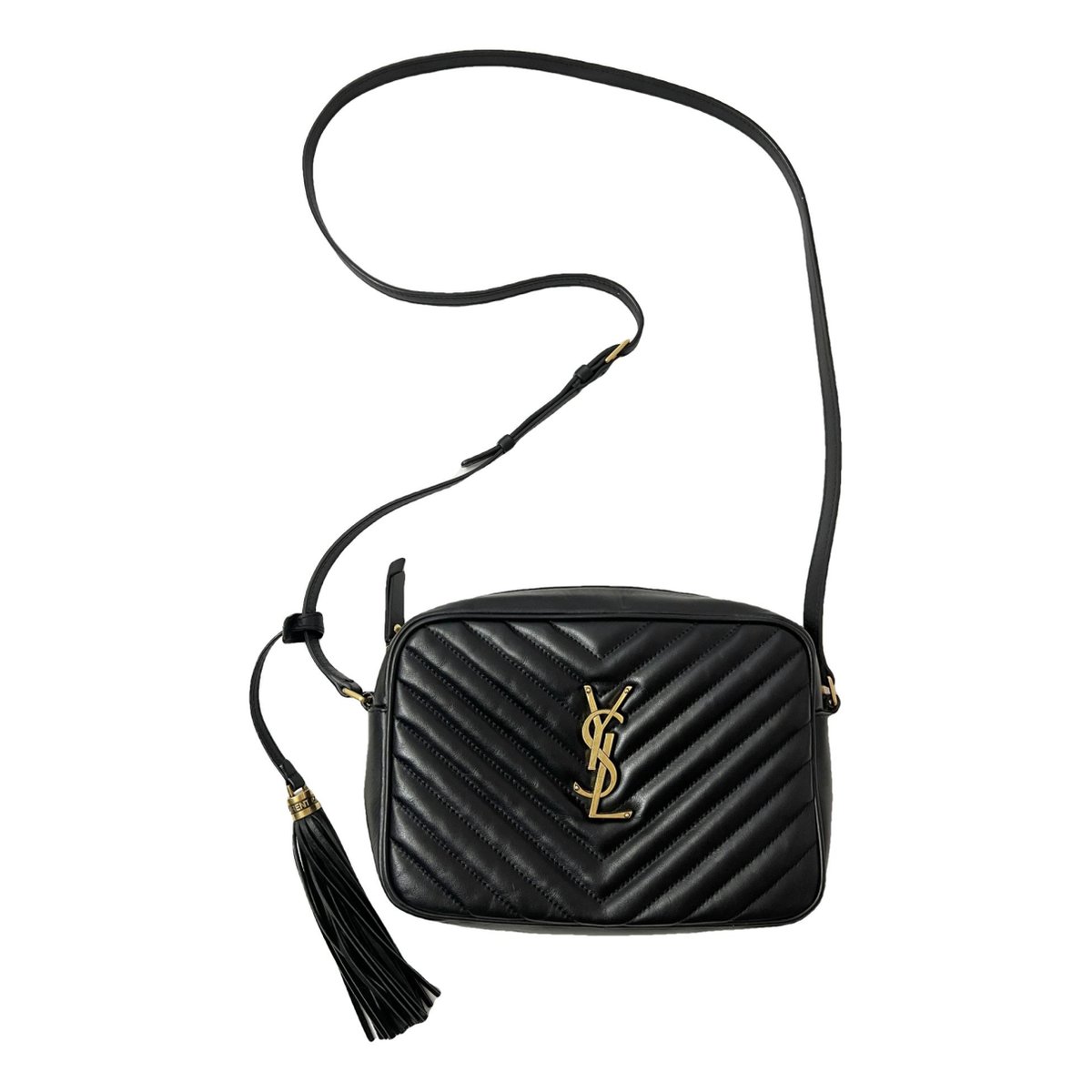 Camera Lou leather crossbody bag