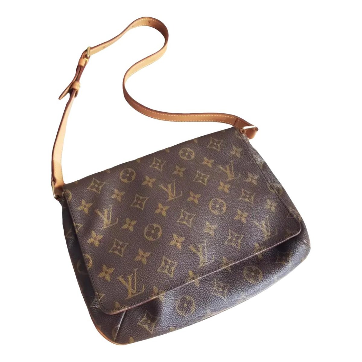 Croissant leather crossbody bag