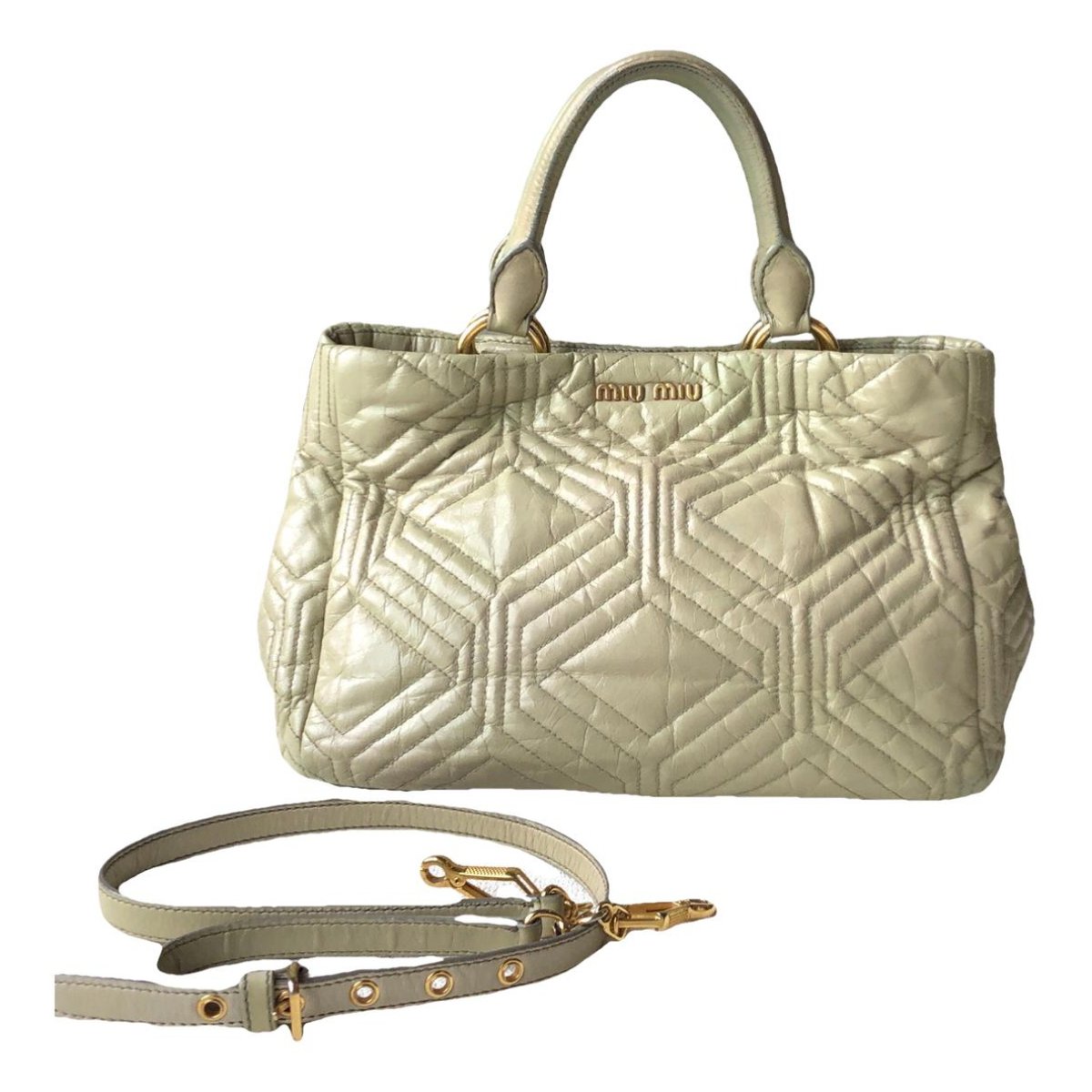 Miu Belle leather tote