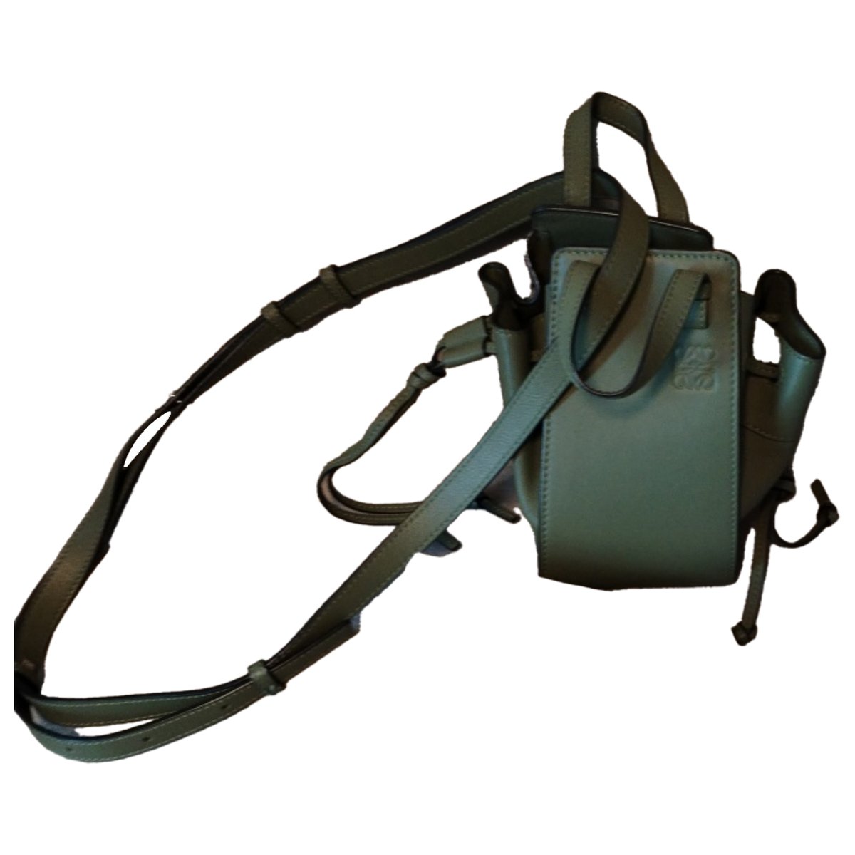 Hammock leather handbag
