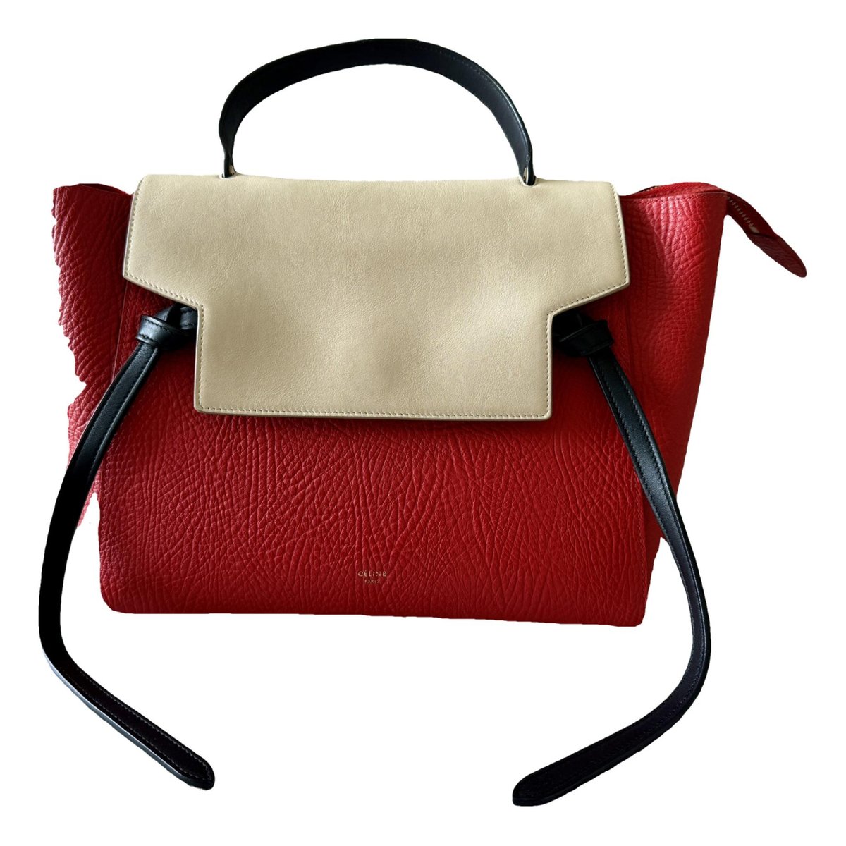 Belt leather handbag
