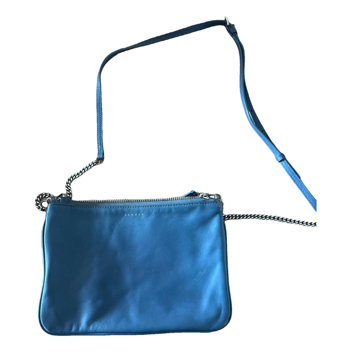 Addict leather clutch bag