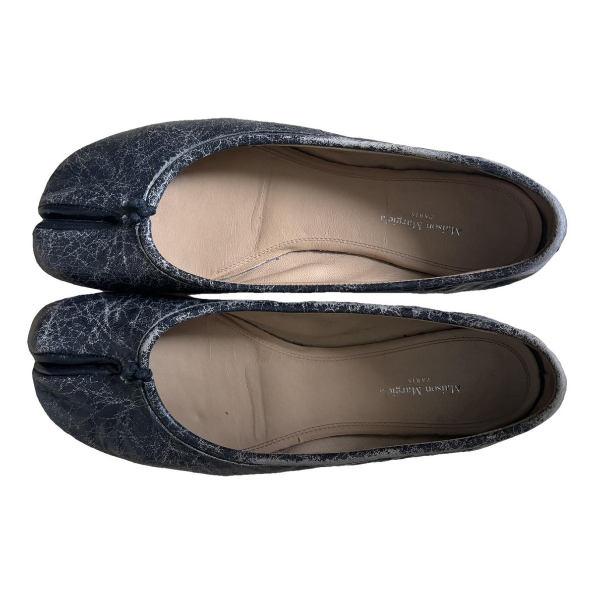 Tabi leather ballet flats