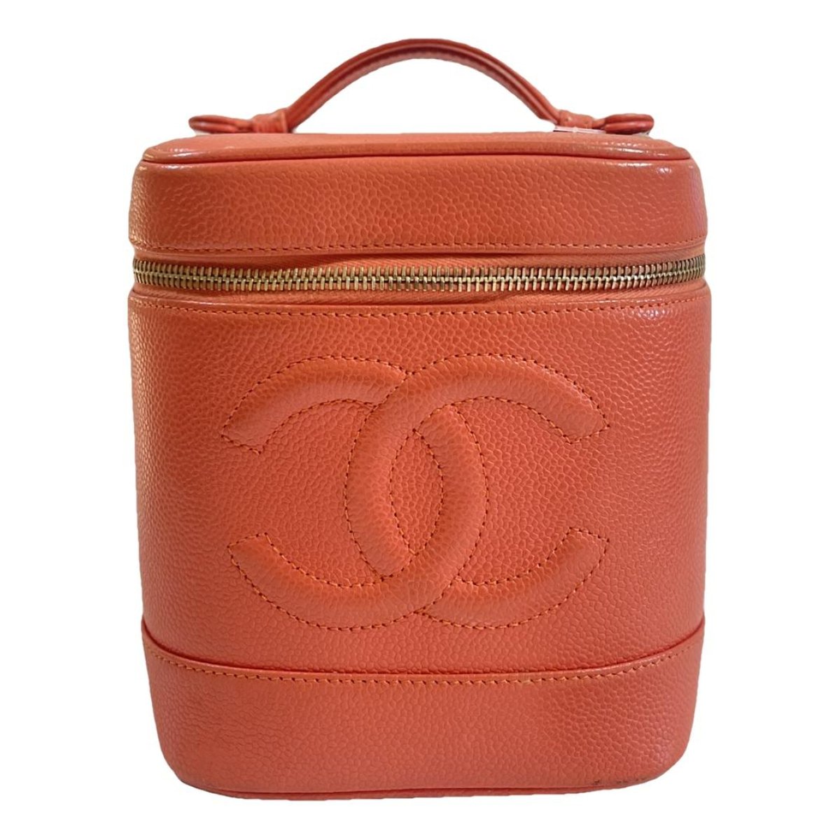 Vanity leather handbag