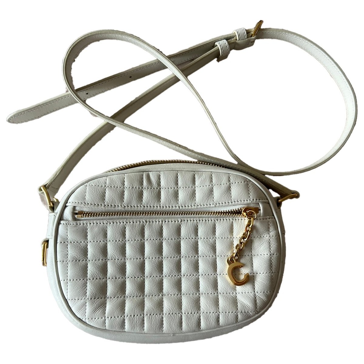 Charm leather crossbody bag