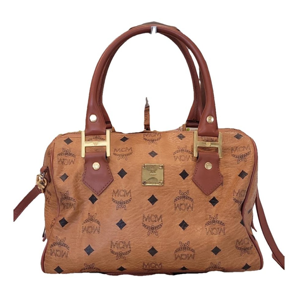 Boston leather bowling bag