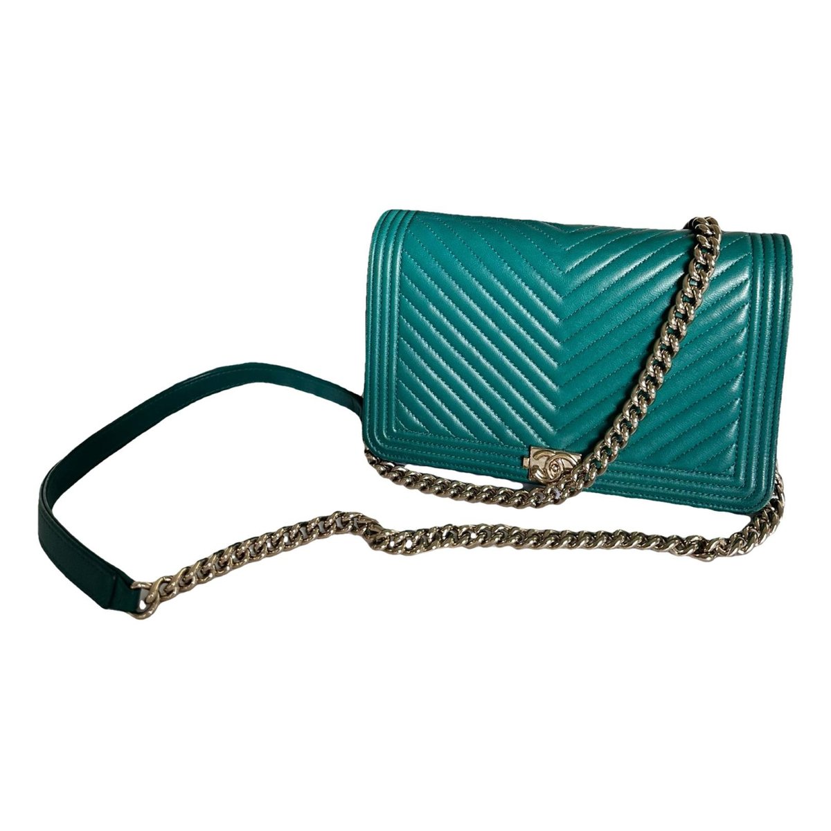 Wallet On Chain leather mini bag