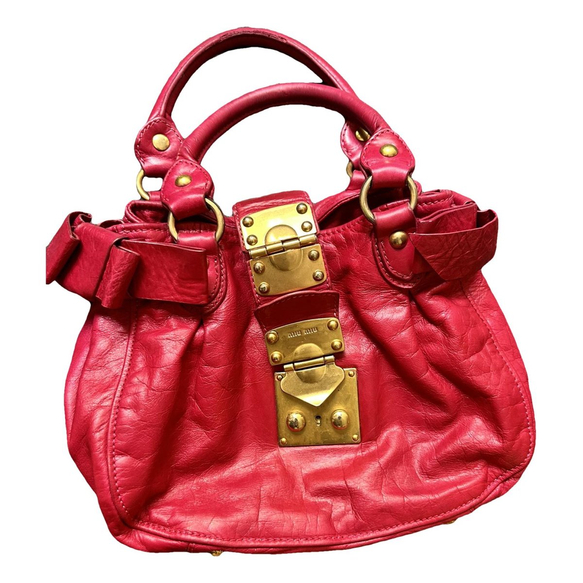 Matelassé leather handbag