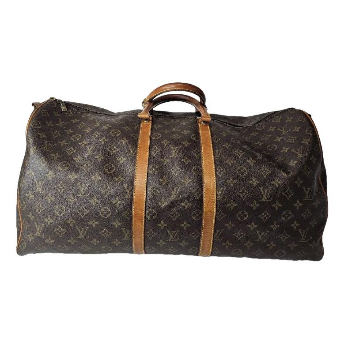Keepall leather travel bag