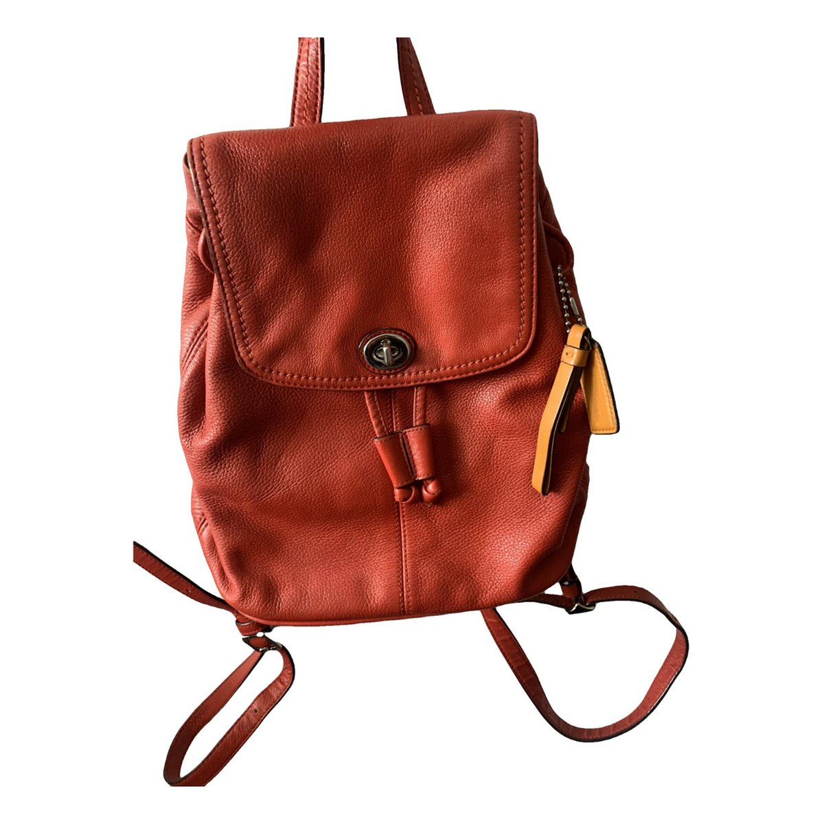 Campus leather backpack