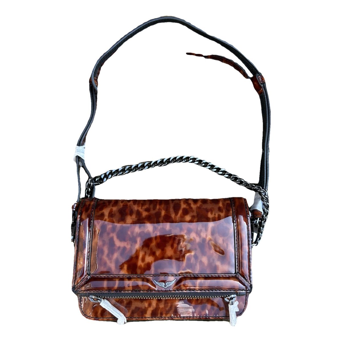 Rock patent leather crossbody bag