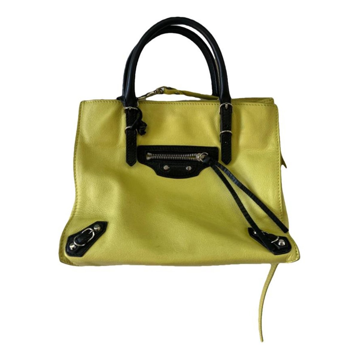 Papier leather handbag