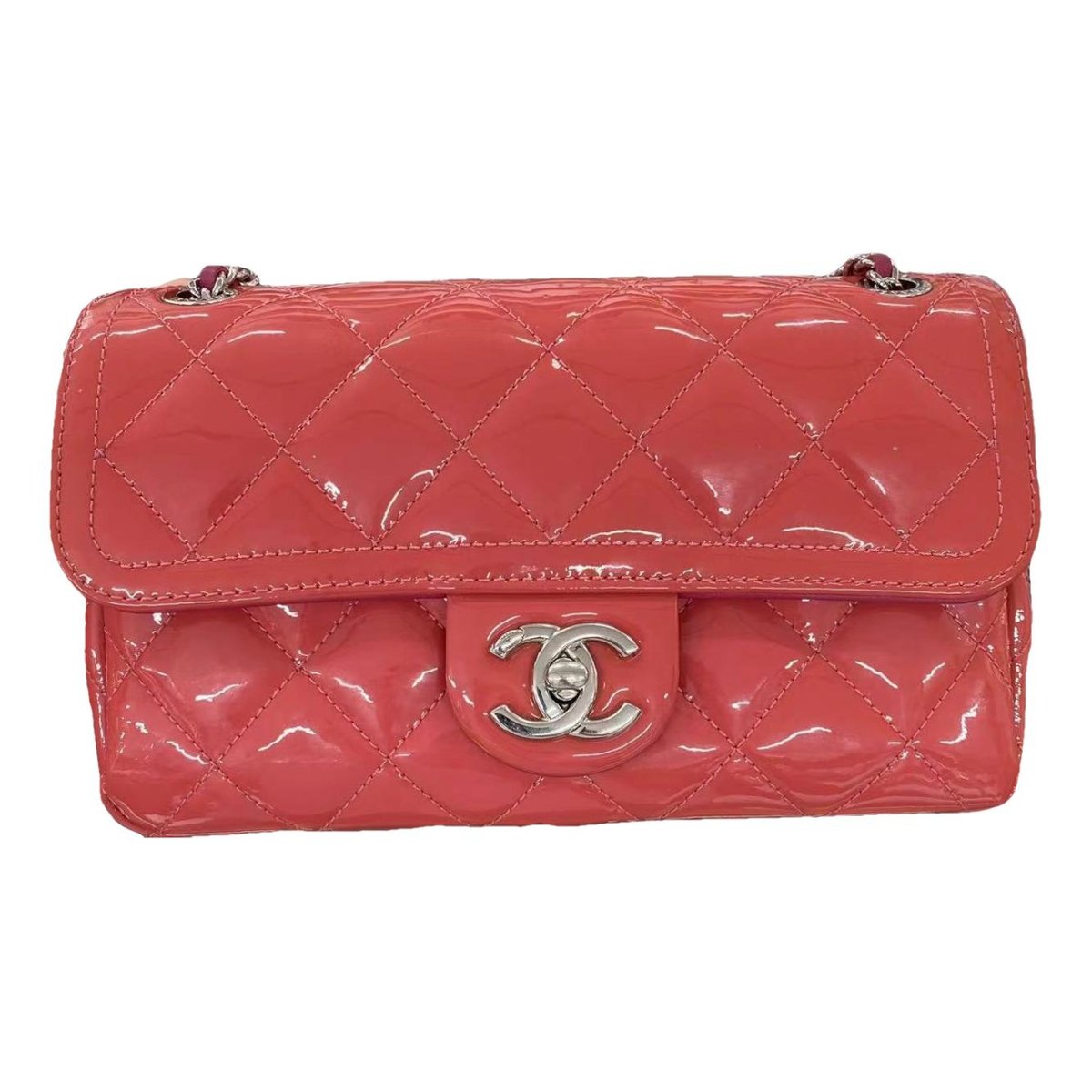 Timeless/Classique Valentine patent leather handbag