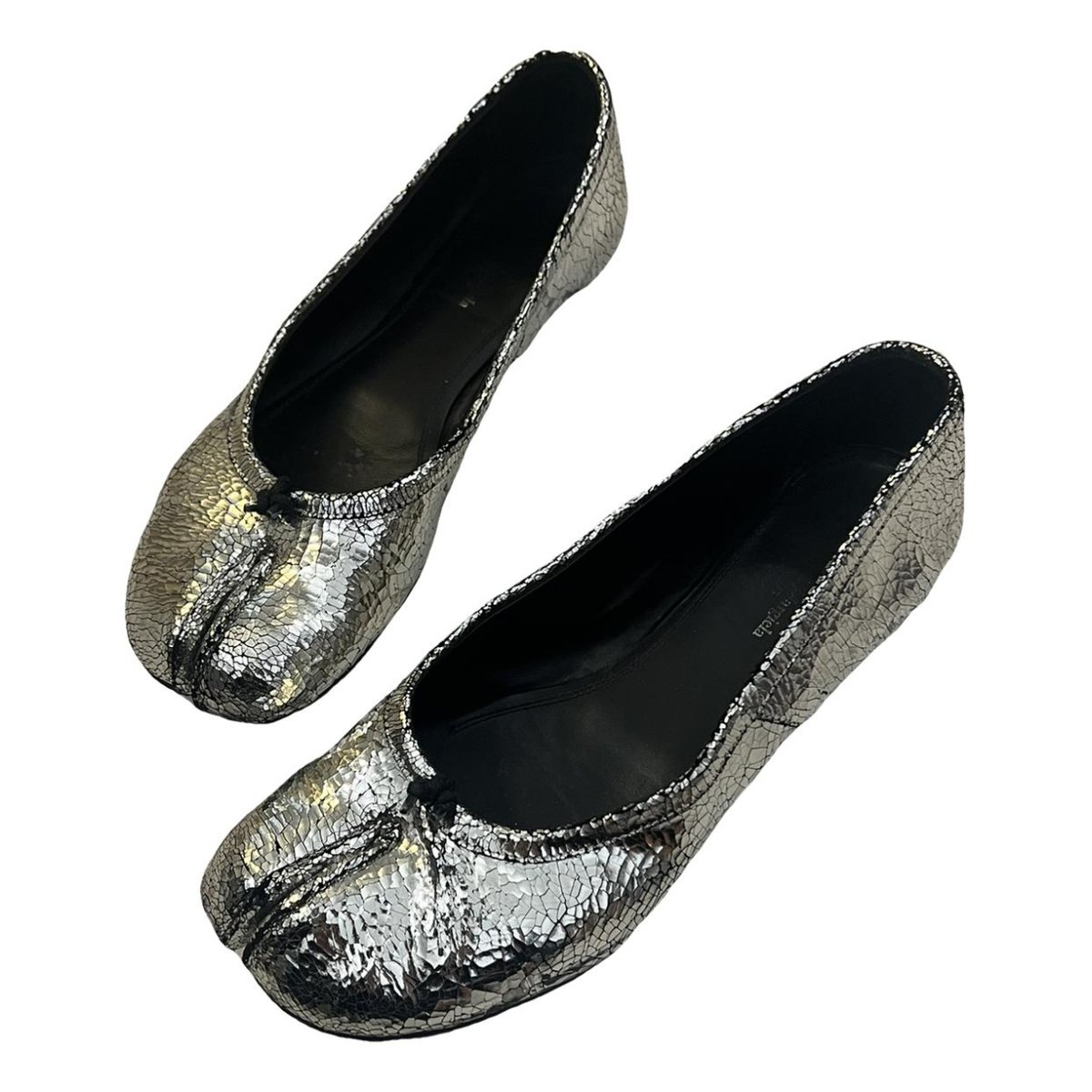 Tabi leather ballet flats