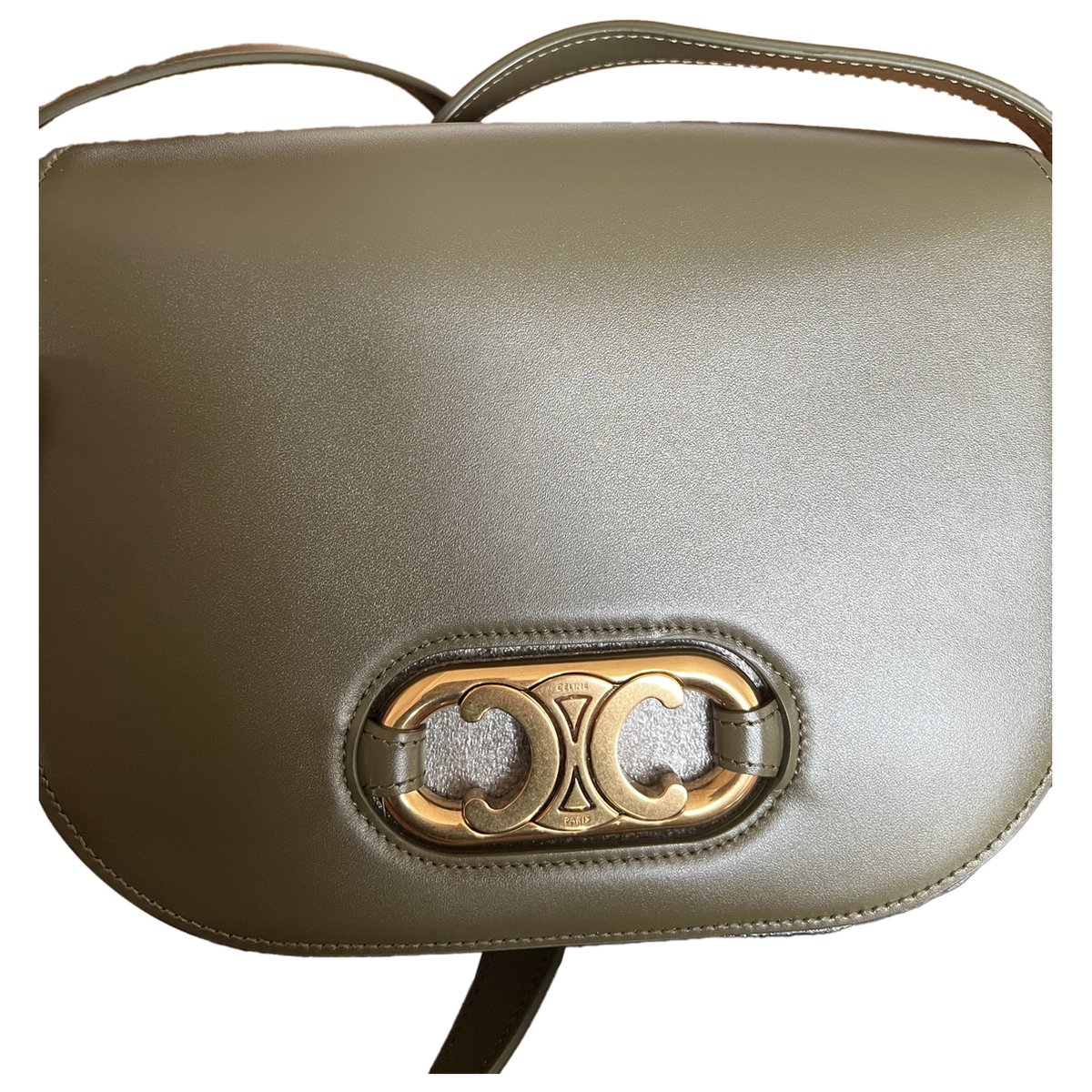 Triomphe Maillon Chain leather crossbody bag