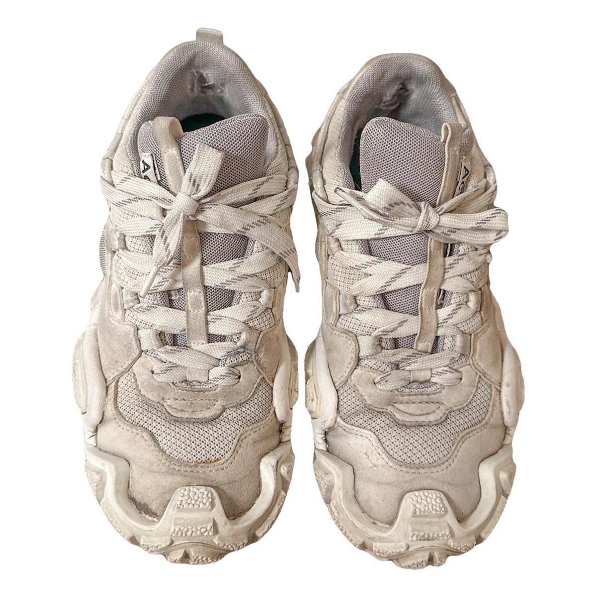 Bolzter leather trainers
