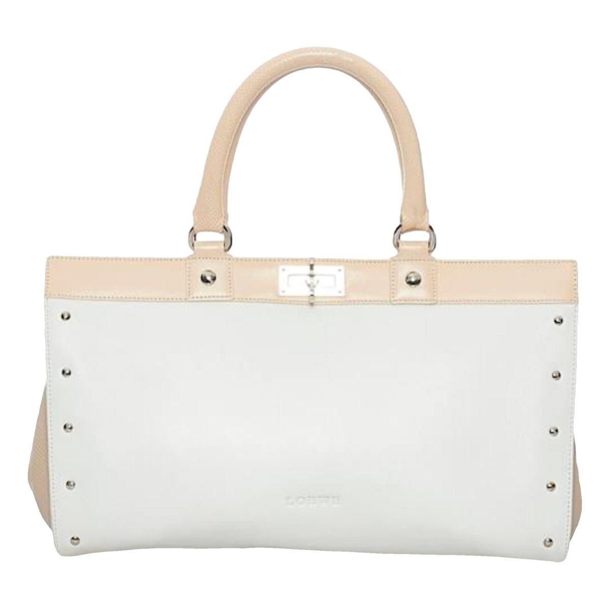 Postal leather handbag