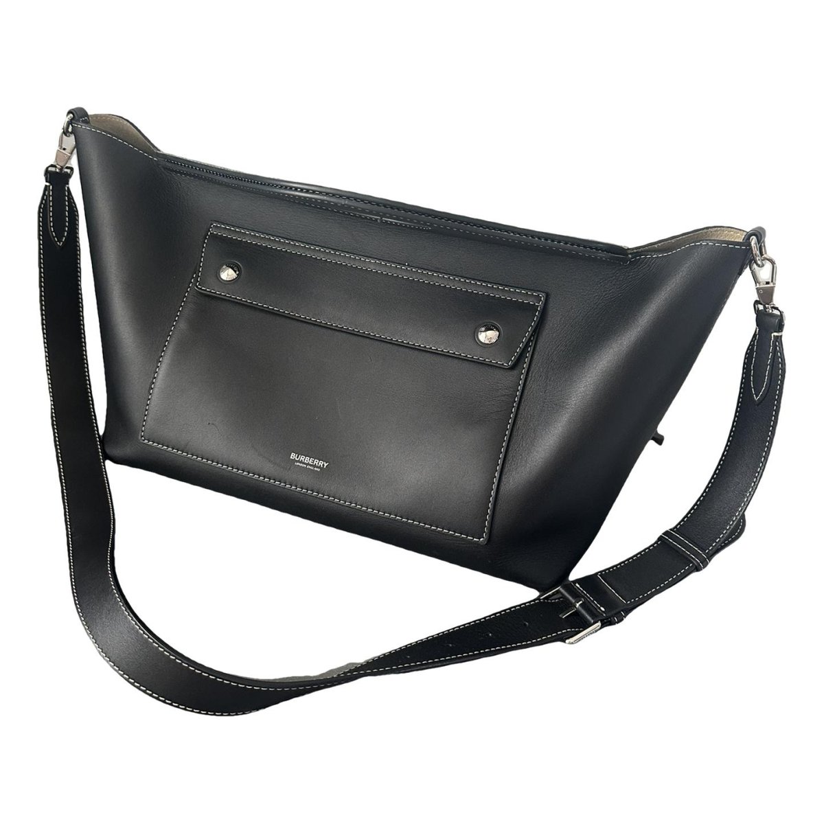 Pocket leather tote