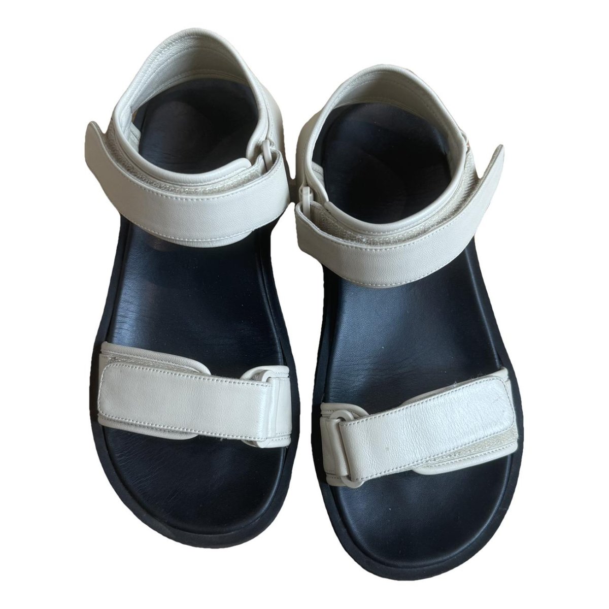Hook And Loop leather sandal