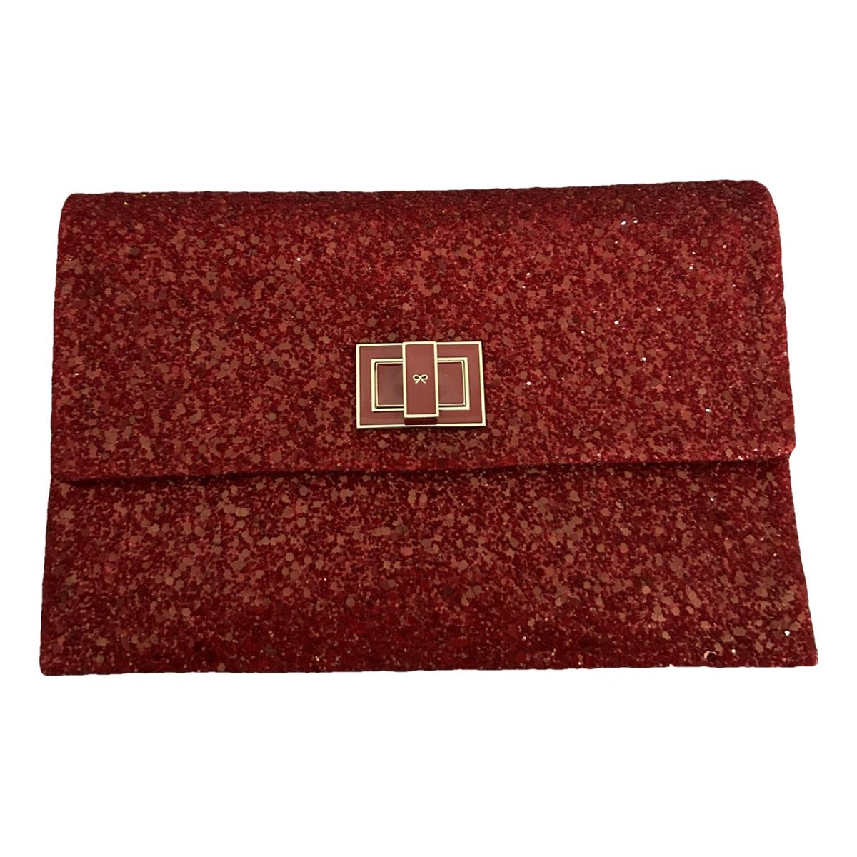 Leather clutch bag