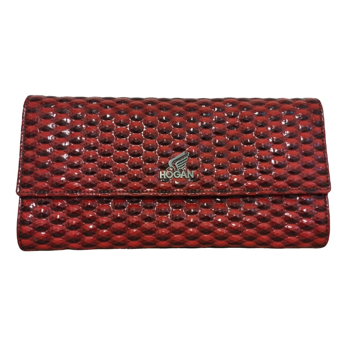 Leather clutch bag