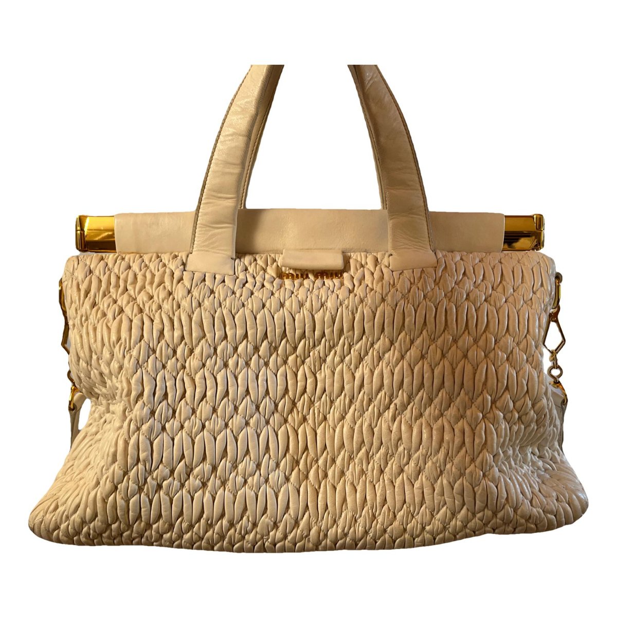 Miu Wander leather handbag