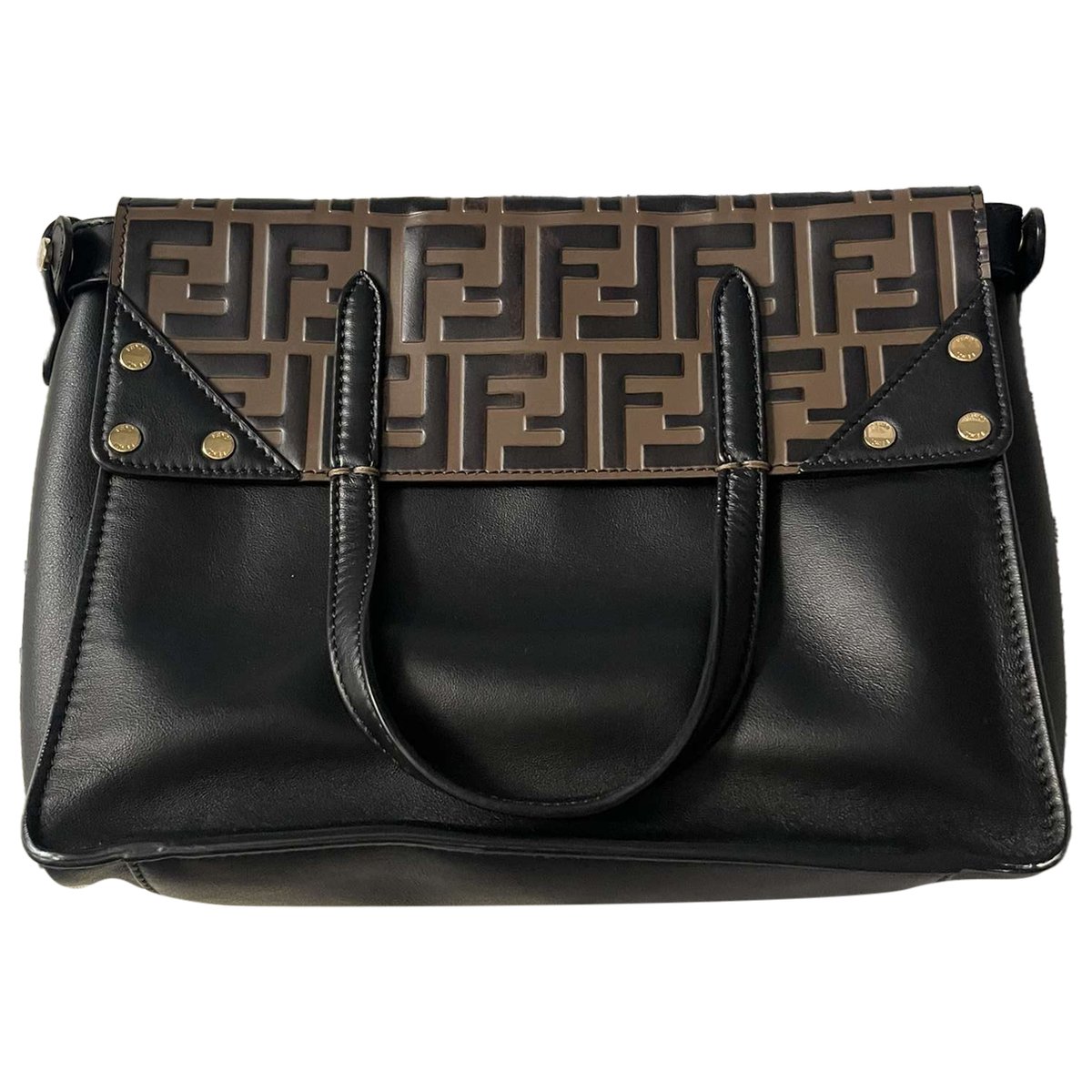 Flip leather crossbody bag