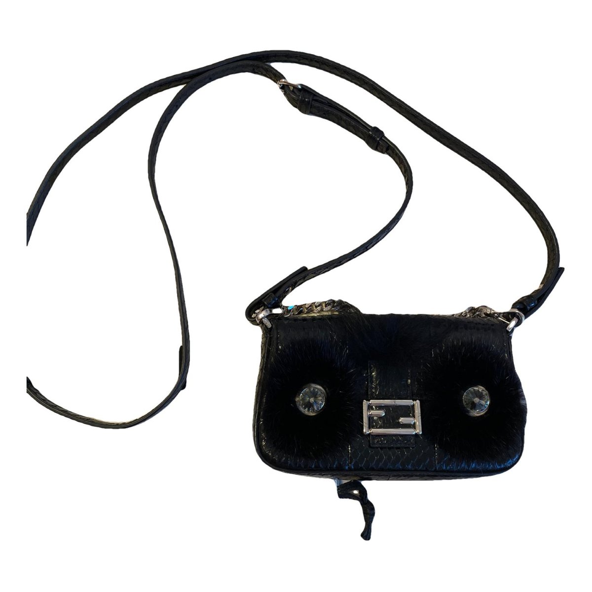 Baguette Chain leather handbag
