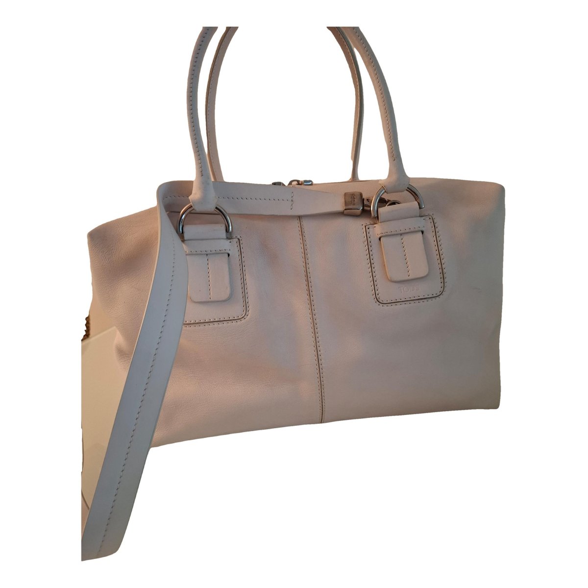 Wave leather handbag