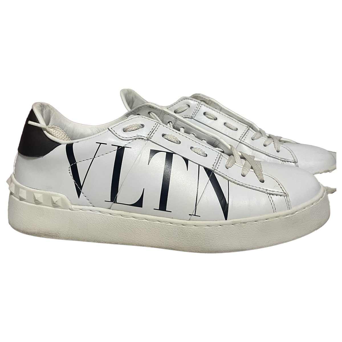 Open VLTN leather trainers