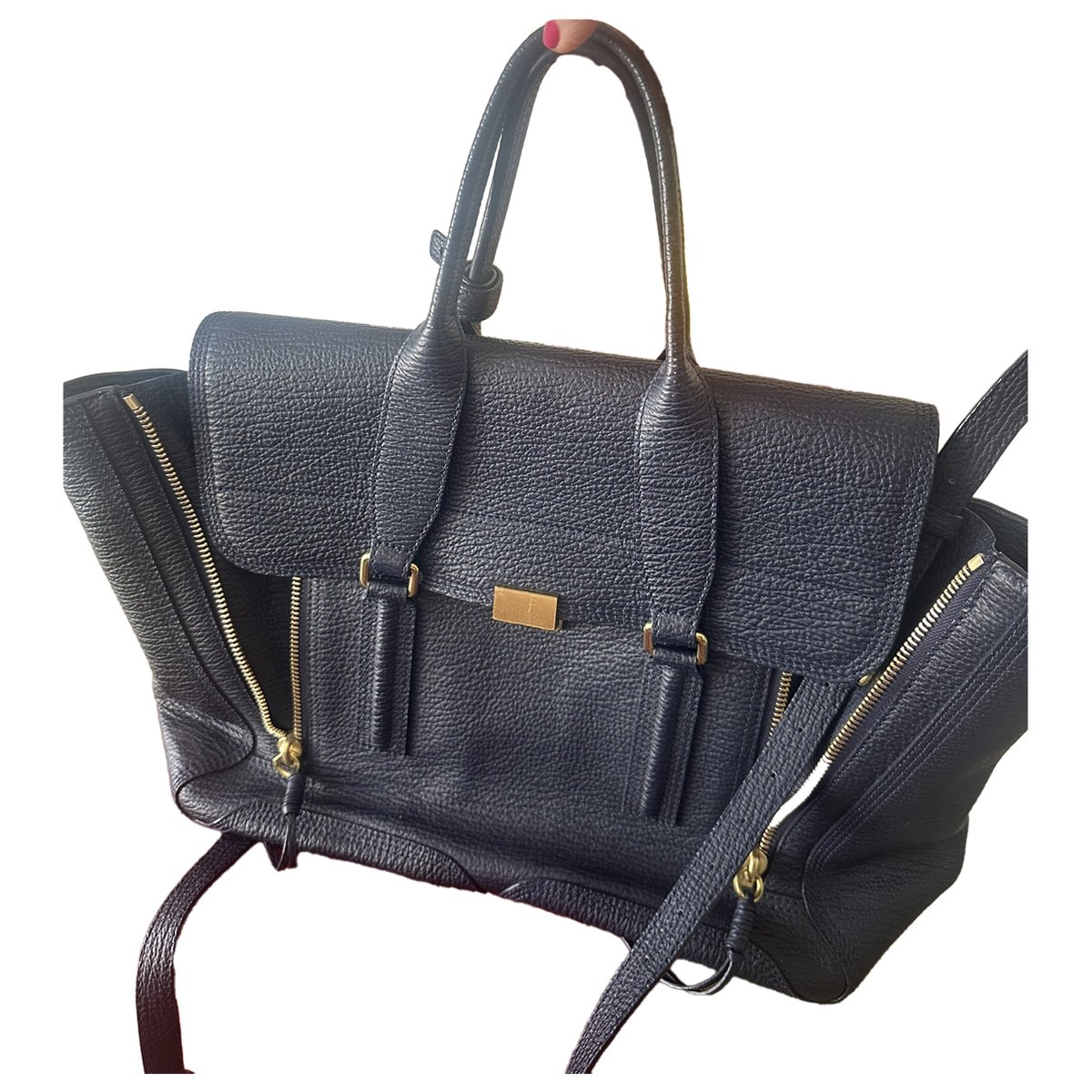 Pashli leather satchel