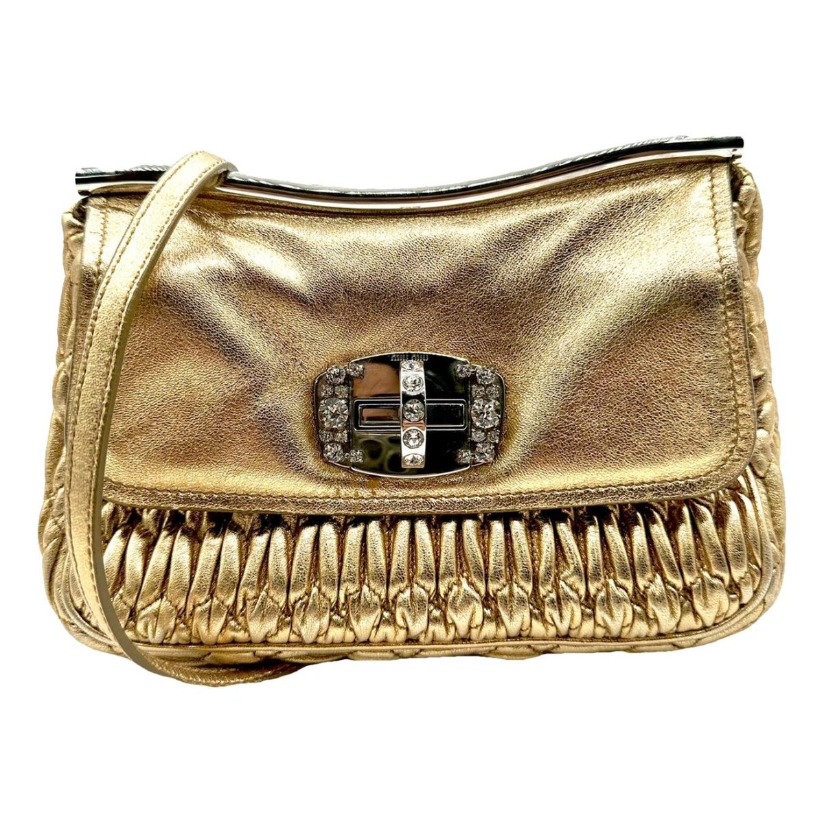 Coffer leather handbag