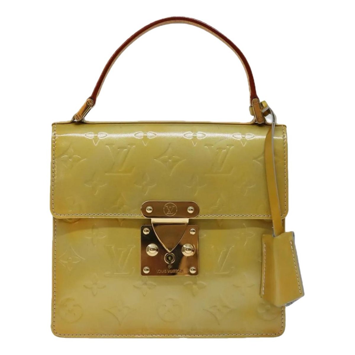 Spring street patent leather handbag