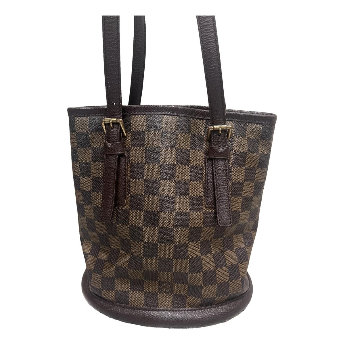 Bucket leather handbag