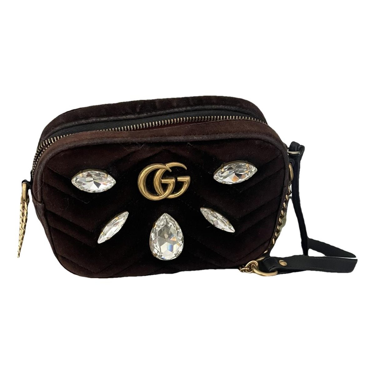 GG Marmont velvet crossbody bag