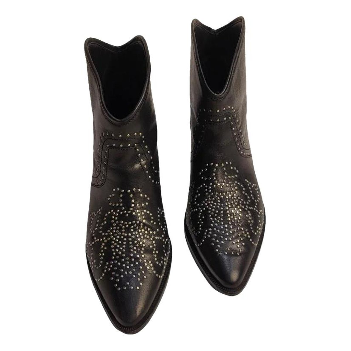 Lamsy leather biker boots
