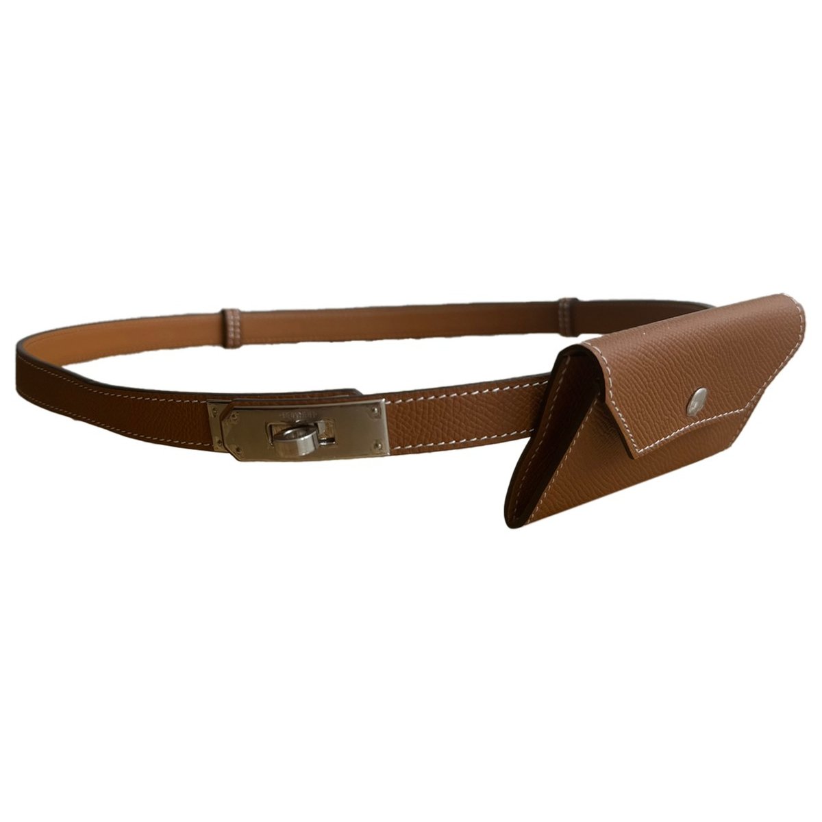Kelly Pocket leather belt