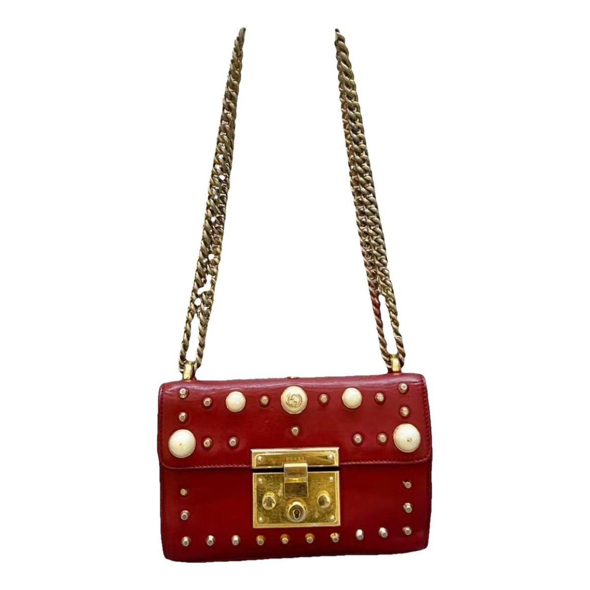 Padlock leather bag