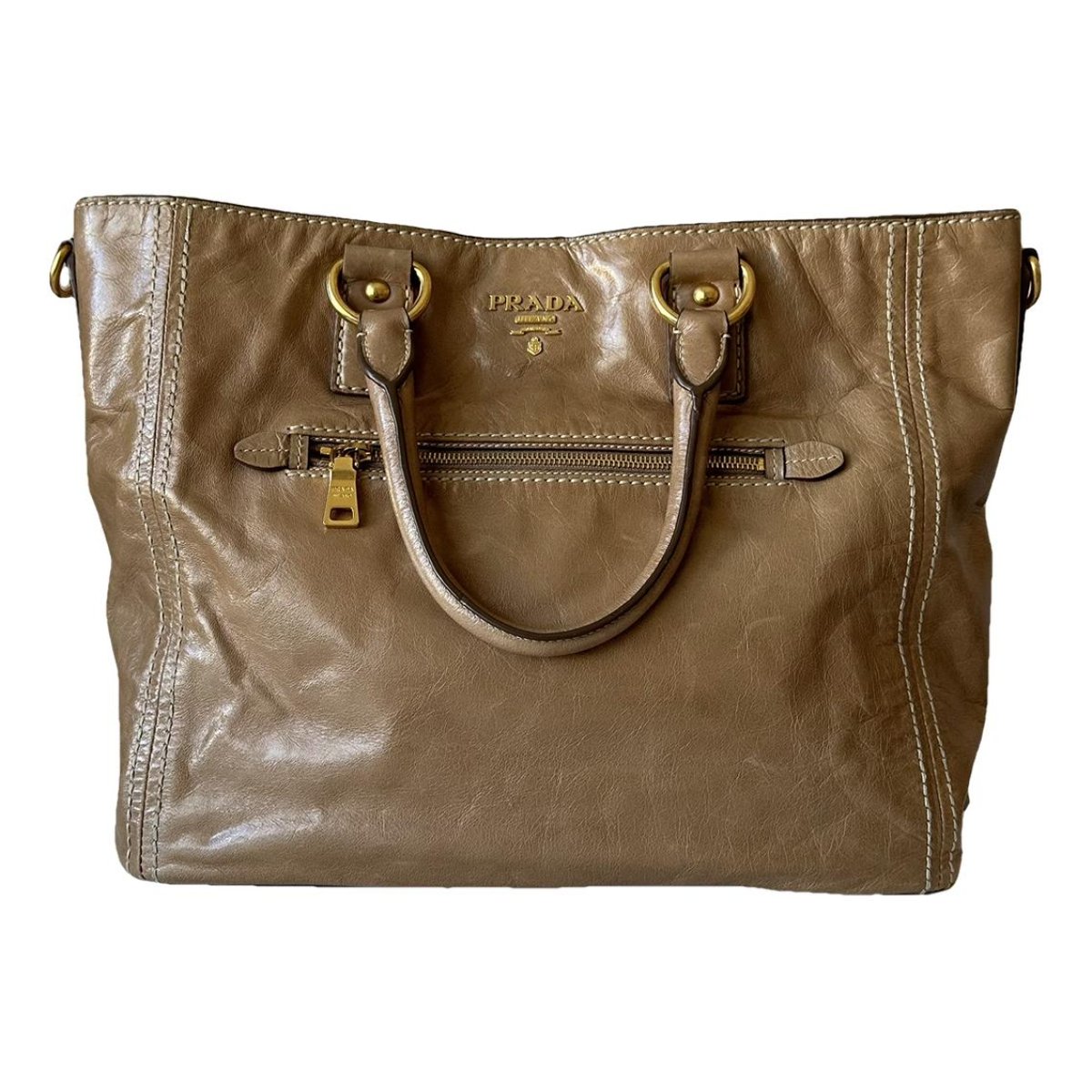 Re-edition leather tote