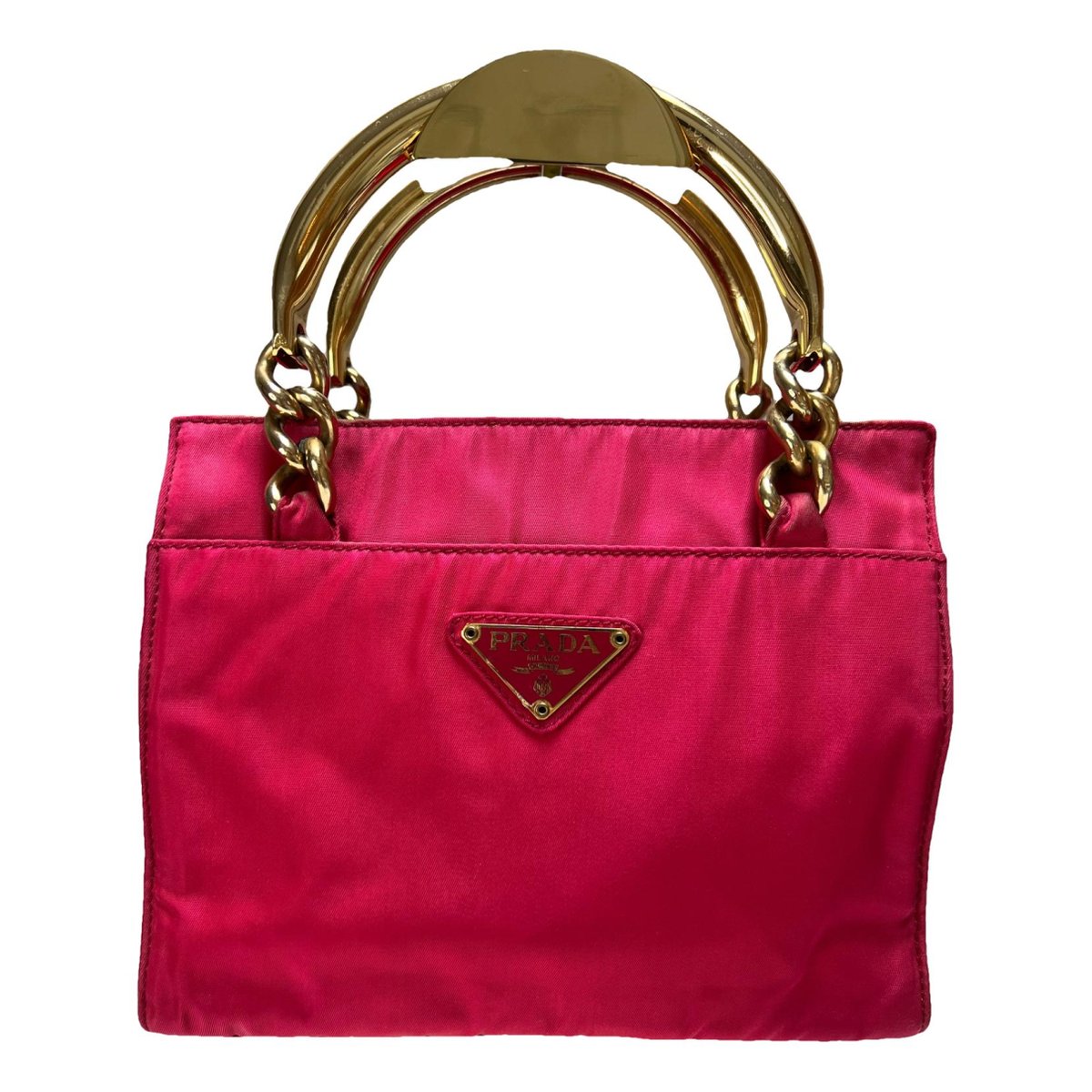 Tessuto Metallo cloth handbag