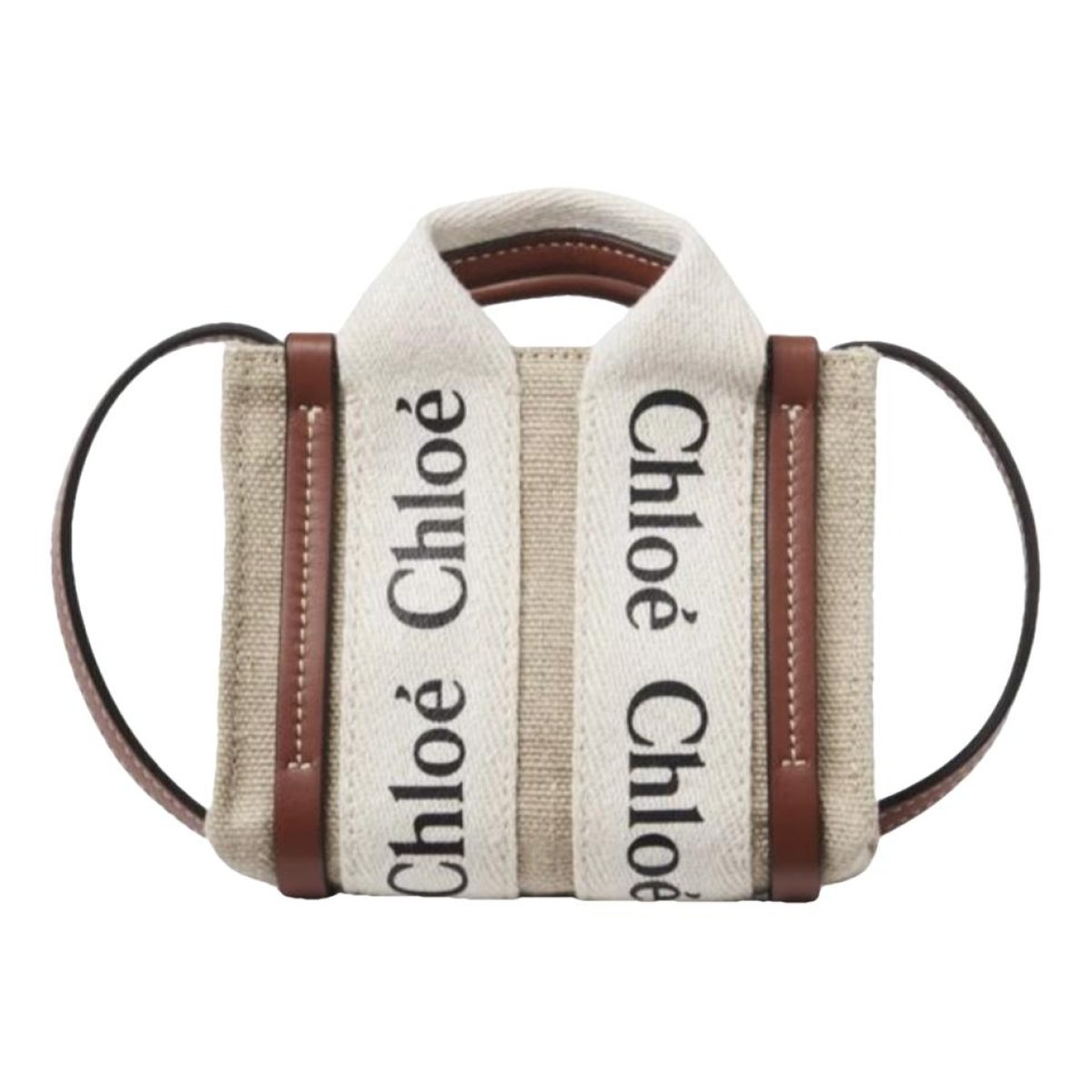 Woody leather crossbody bag