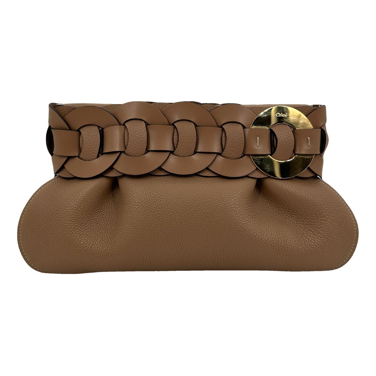 Darryl leather clutch bag