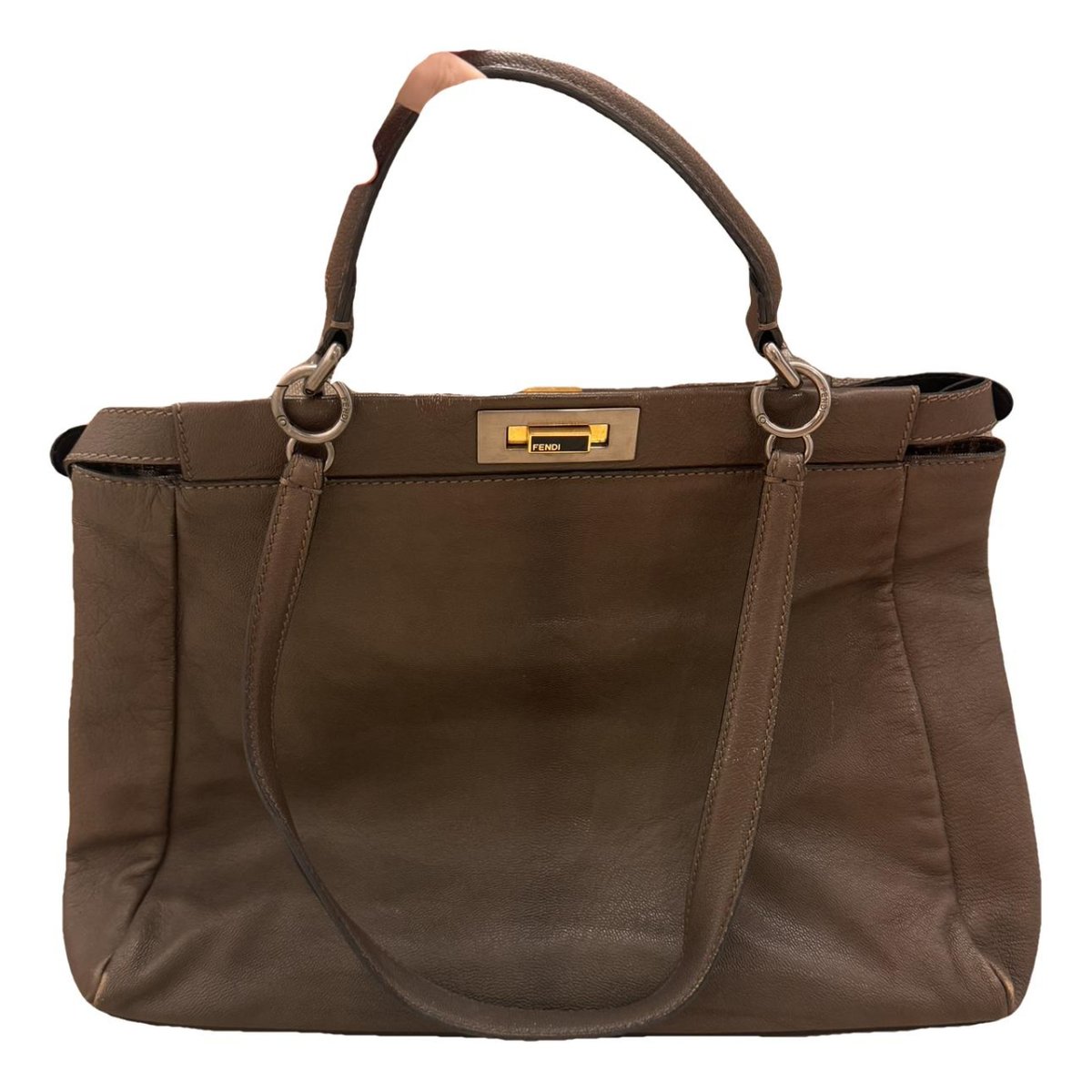 Peekaboo leather handbag