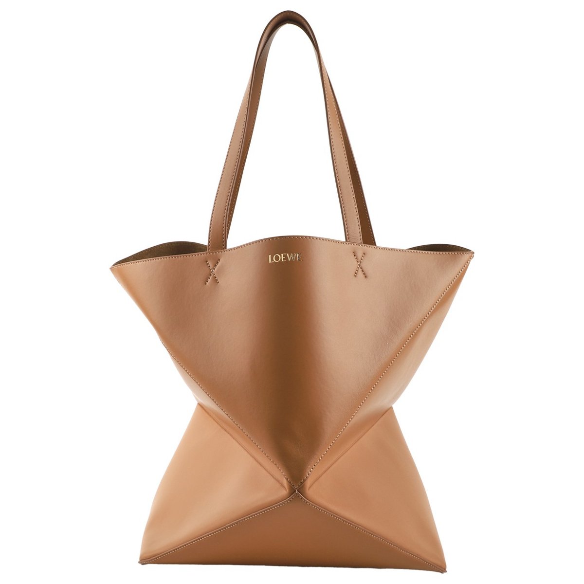 Puzzle Fold leather tote